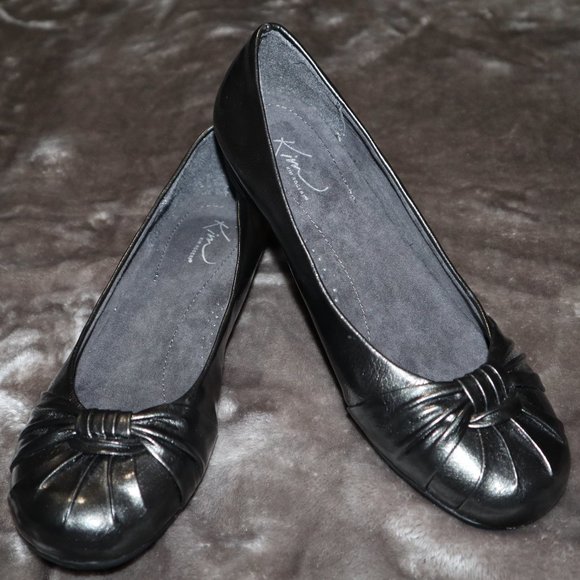 Kim Rogers Krista Flat Slip On Shoes, Gray, Size 7.5 - Picture 1 of 5